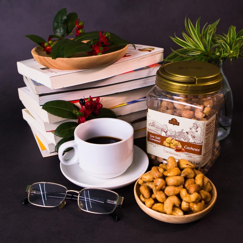 LAFOOCO Sea Salt Caramel Cashews, Vietnam Cashews, Lightly Salted, Sweet Tast... gallery
