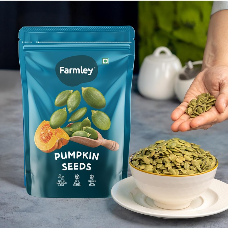 Farmley Edible Seeds Combo 400g | Sunflower & Pumpkin Seeds | Protein-Rich gallery