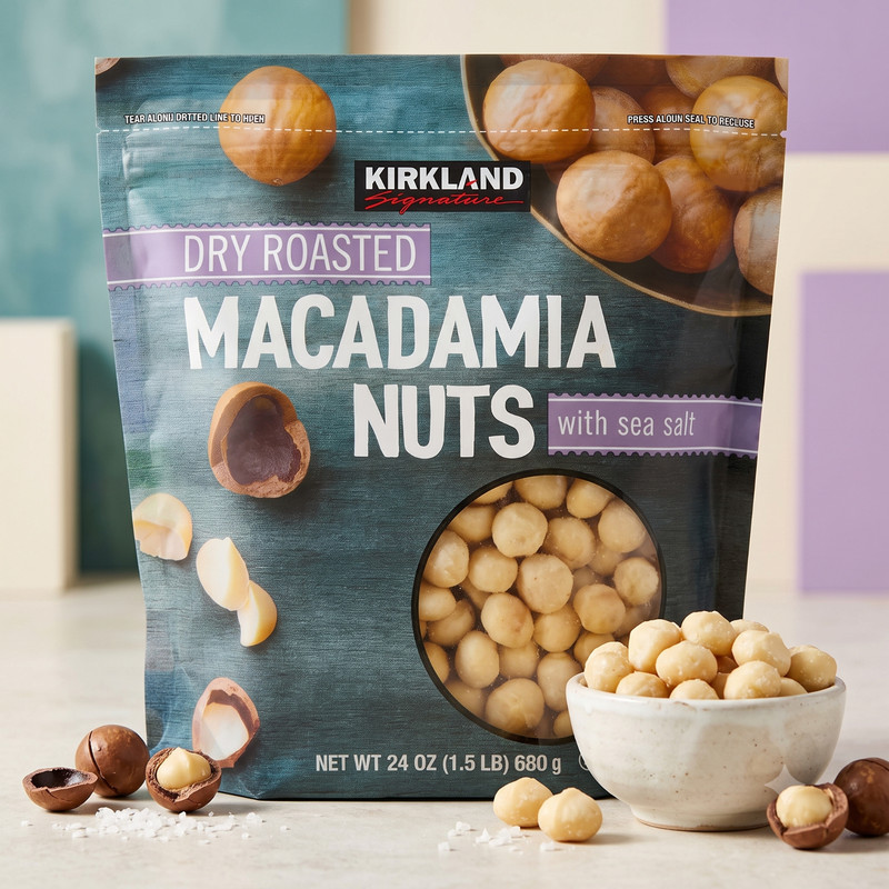 Kirkland Signature Dry Roasted Macadamia Nuts, 1.5 lbs gallery