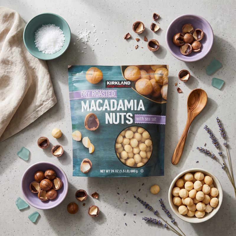 Kirkland Signature Dry Roasted Macadamia Nuts, 1.5 lbs gallery