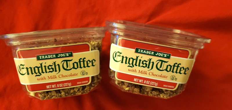 2 PACK TRADER JOE’S ENGLISH TOFFEE 8 OZ EACH