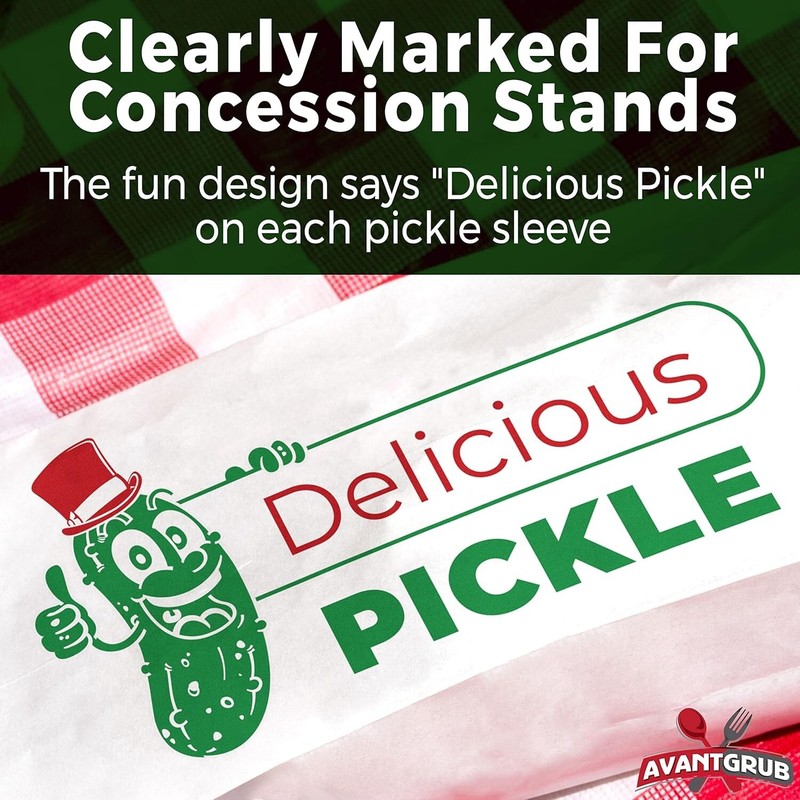 Classic 50-Pack 6.5" Dill Pickle Paper Bags for Fun Parties & Fundraisers gallery