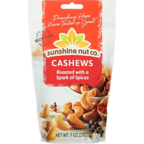 Cashews Rstd Spices 7 Oz(Case Of 6) By Sunshine Nut Company
