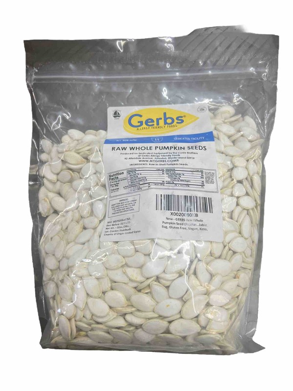 Whole Pumpkin Seed Sea Salted Roasted In Shell 2 lbs 01/01/2025