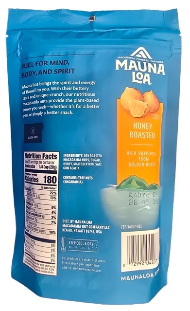 Mauna Loa Macadamia Nuts Honey Roasted (7oz.) gallery