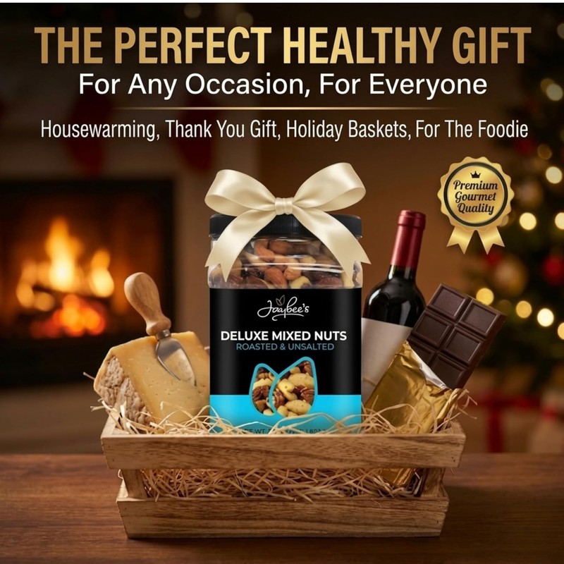 Jaybee s Unsalted Mixed Nuts 32 oz Deluxe No Peanuts gallery