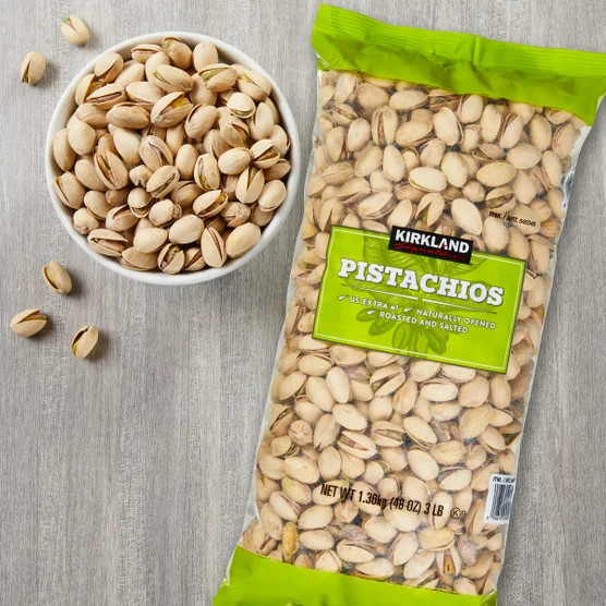 2 Packs Kirkland Signature In-Shell Pistachios 48 oz Each Pack = 6 lbs gallery
