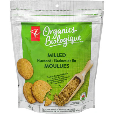 President's Choice Organics Milled Flaxseed, 400g/14.1oz., gallery