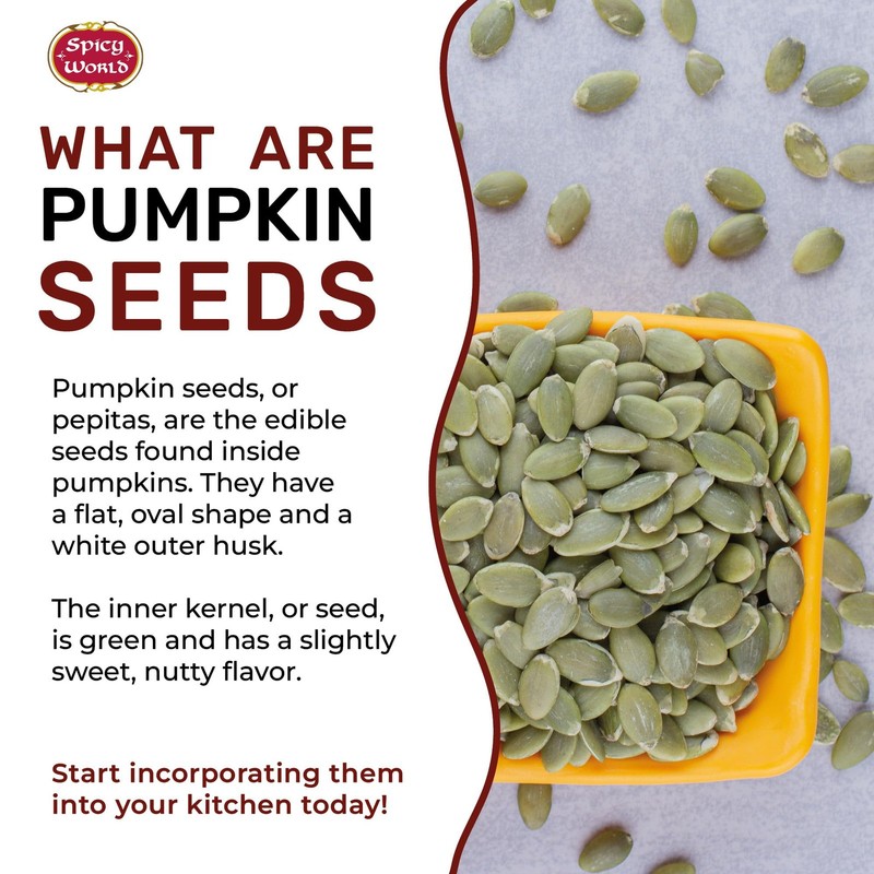 Raw Pumpkin Seeds 2 LB Bag - Shelled, AAA Grade, Unsalted, Dry, Vegan, Bulk Bag gallery