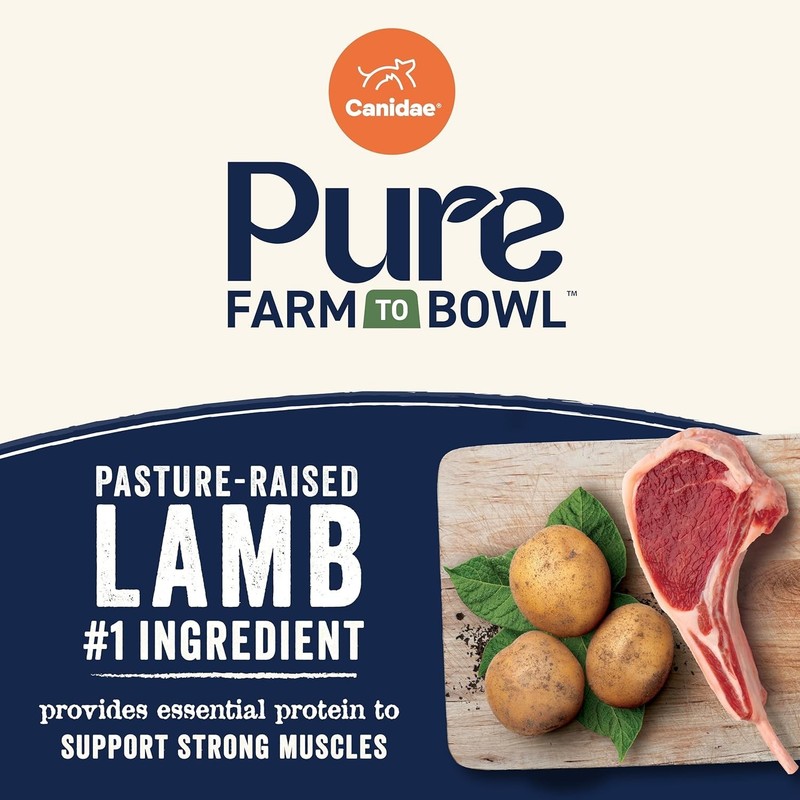 Canidae Pure Farm to Bowl Pasture-Raised 22 Pound (Pack of 1), Dog Food Dry gallery