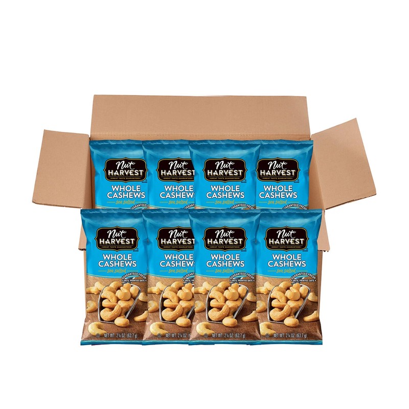 Nut Harvest Whole Cashews (2.5 oz., 16 ct