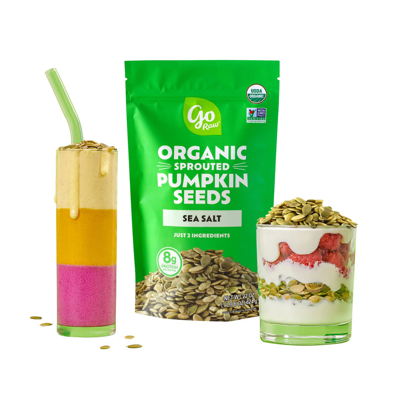 Go Raw Sprouted Organic Pumpkin Seeds with Sea Salt, 22 oz gallery