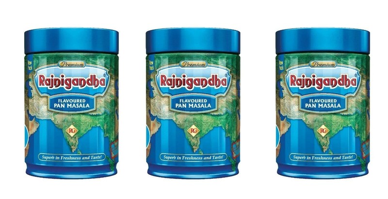 Rajnigandha Mouth Freshener Premium Flavour Masala Smart Pocket 100g Tin Dabba