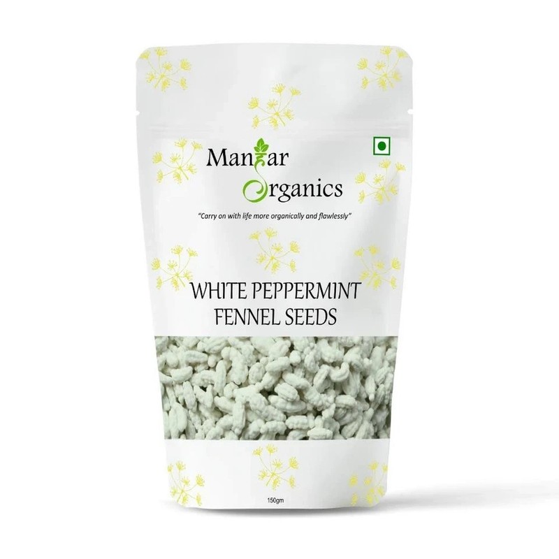 ManHar Organics White Peppermint Fennel Seeds 150g gallery