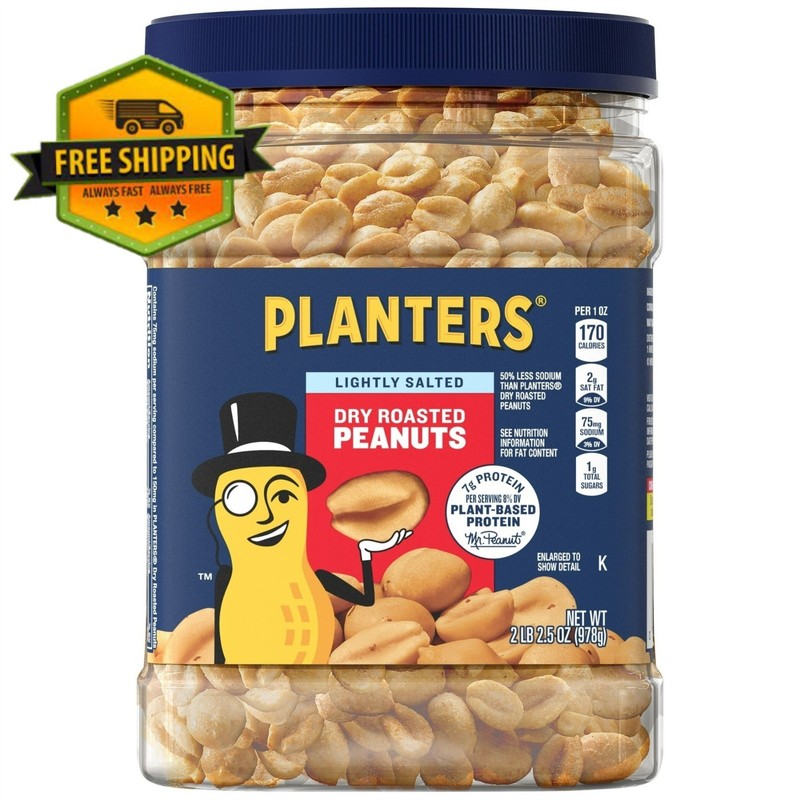 PLANTERS Lightly salted dry-roasted peanuts, 2.16 lb