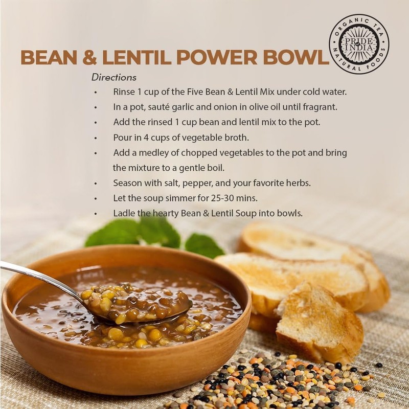 Panchratna Dal Mix 1.5 lb Indian Lentil and Bean Blend High Protein Vegan Gluten gallery