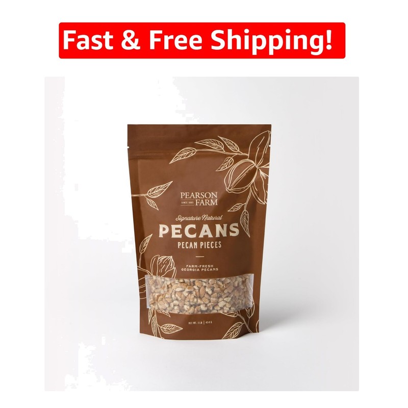 Pecan Pieces 1LB - Nature's Snack, Antioxidant Powerhouse for Culinary & Health