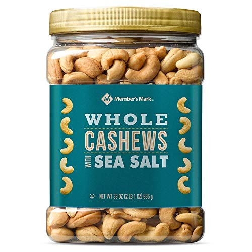 Member's Mark Roasted Whole Cashews with Sea Salt (33 Ounce) gallery