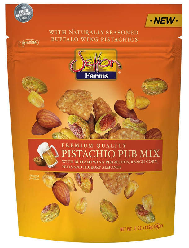 Buffalo Wing Pistachios Ranch Corn Nuts Sesame Chips Almonds Snack Mix 5Oz