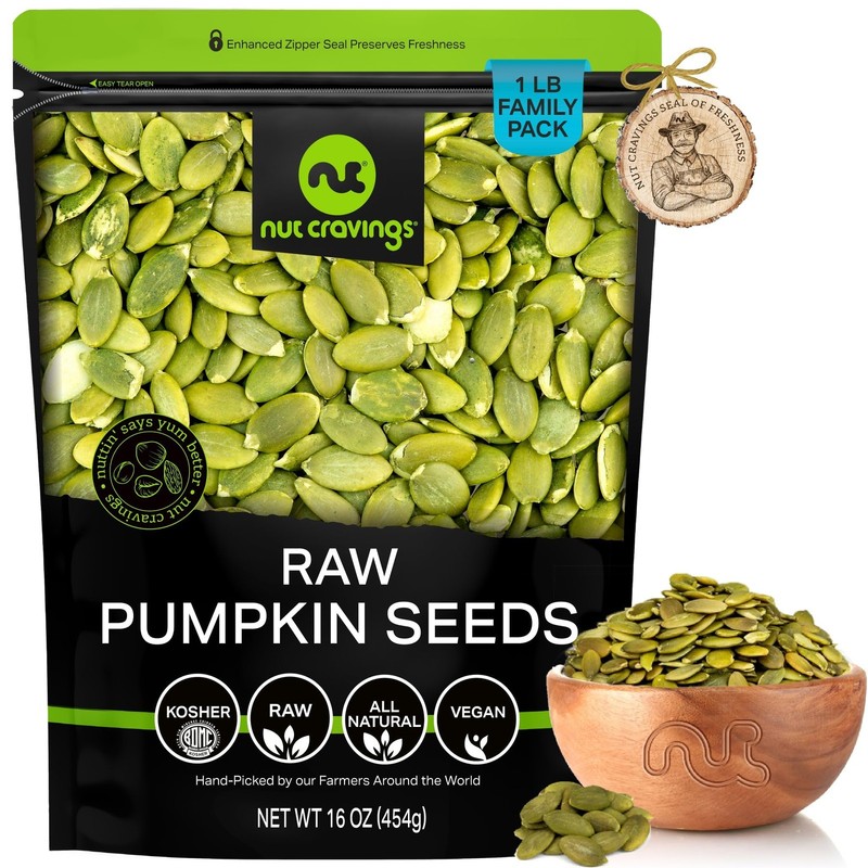 – Raw Pumpkin Seeds Pepitas, Unsalted, Shelled, (16oz – 1 LB) Packed Fresh in…