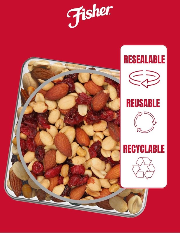 Hunger Fighter Trail Mix 38oz Canister: Peanuts, Almonds, Cranberries, Soy gallery