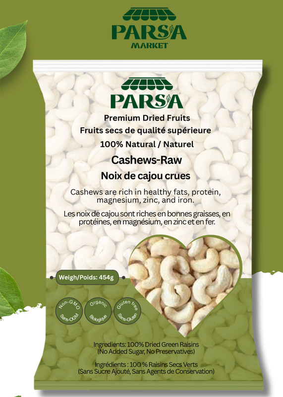 Parsa Market Best Cashew Nut Whole 100% Fresh Hand Picked Pure Natural Organic