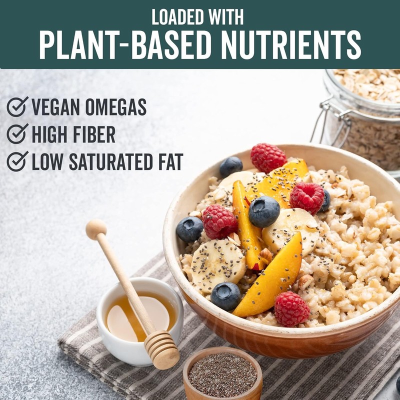 Viva Naturals Organic Chia Seeds, 2 lb, 32 Oz – Plant-Based Omega-3 and Vegan gallery