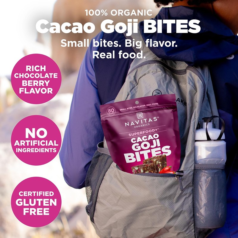 Cacao Goji Superfood BITES – Power Snacks – All Natural Plant Based – Clean gallery