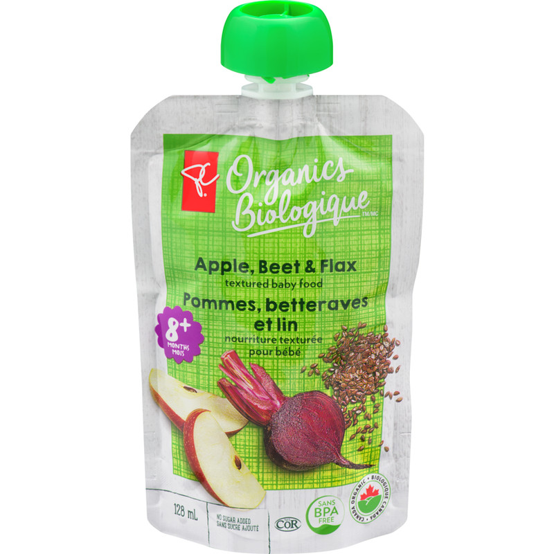 6-Pack PC Organics Organic Apple, Beet, & Flax Pouch