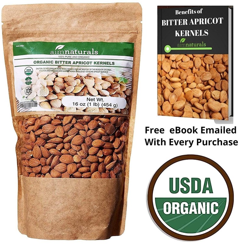 Bitter Apricot Kernels Organic Raw 1LB - USDA Organic Certified – Product of ... gallery