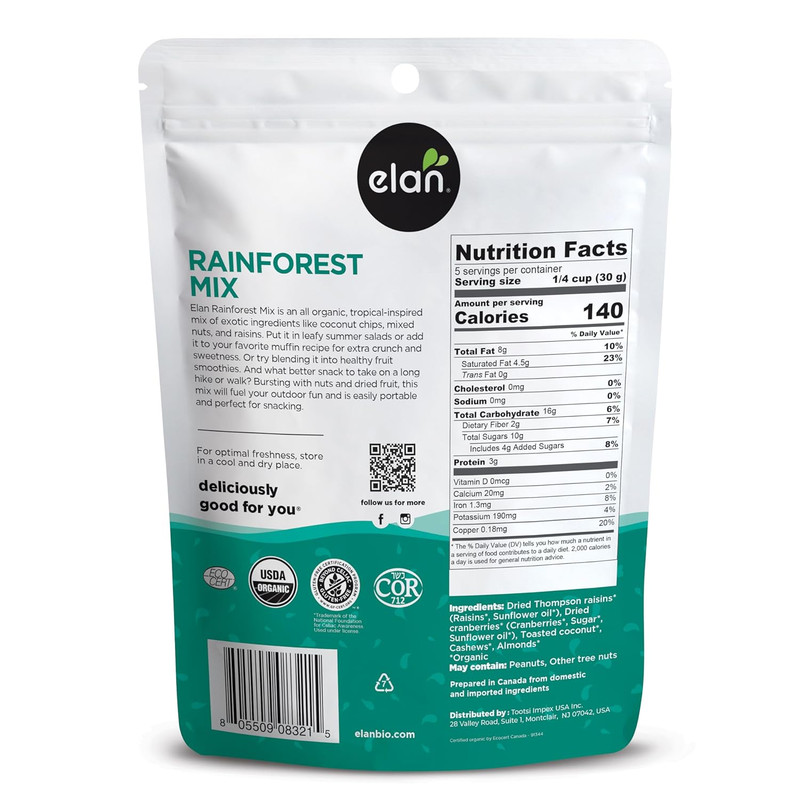 Organic Rainforest Mix, Healthy Snacks, Dried Fruits (Raisins, Coconut, Dried Cr gallery