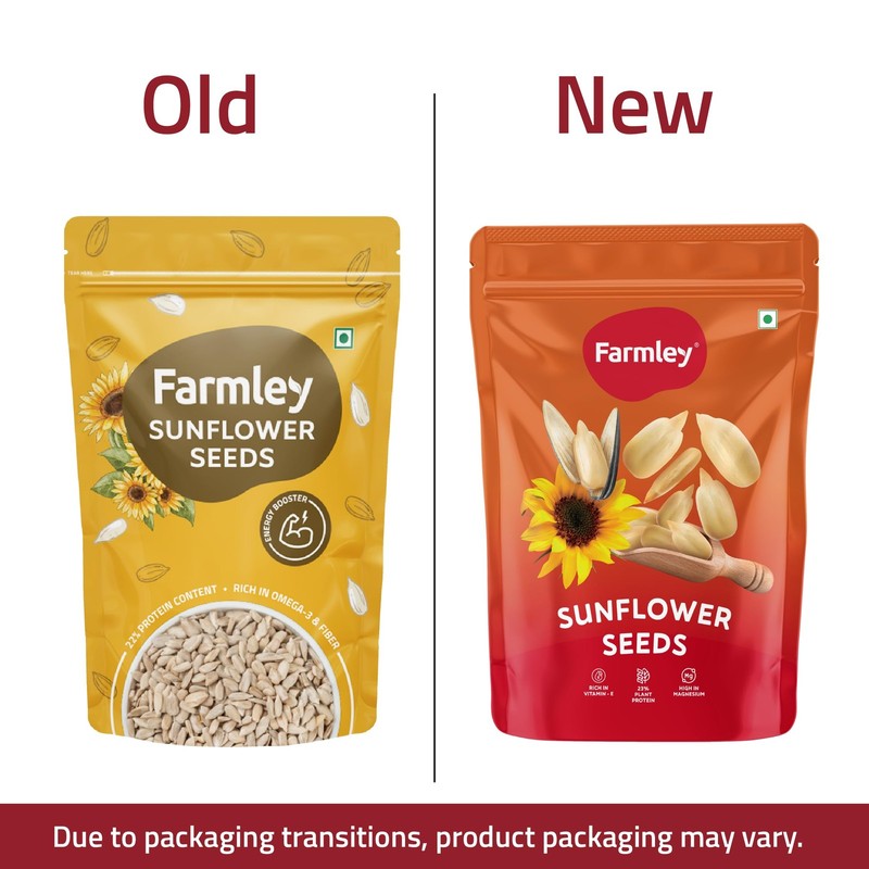 Farmley Edible Seeds Combo 400g | Sunflower & Pumpkin Seeds | Protein-Rich gallery