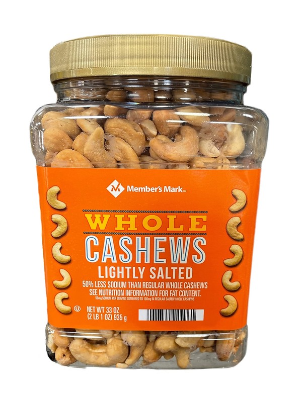 Member’s Mark Lightly Salted Whole Cashews (33 oz.)