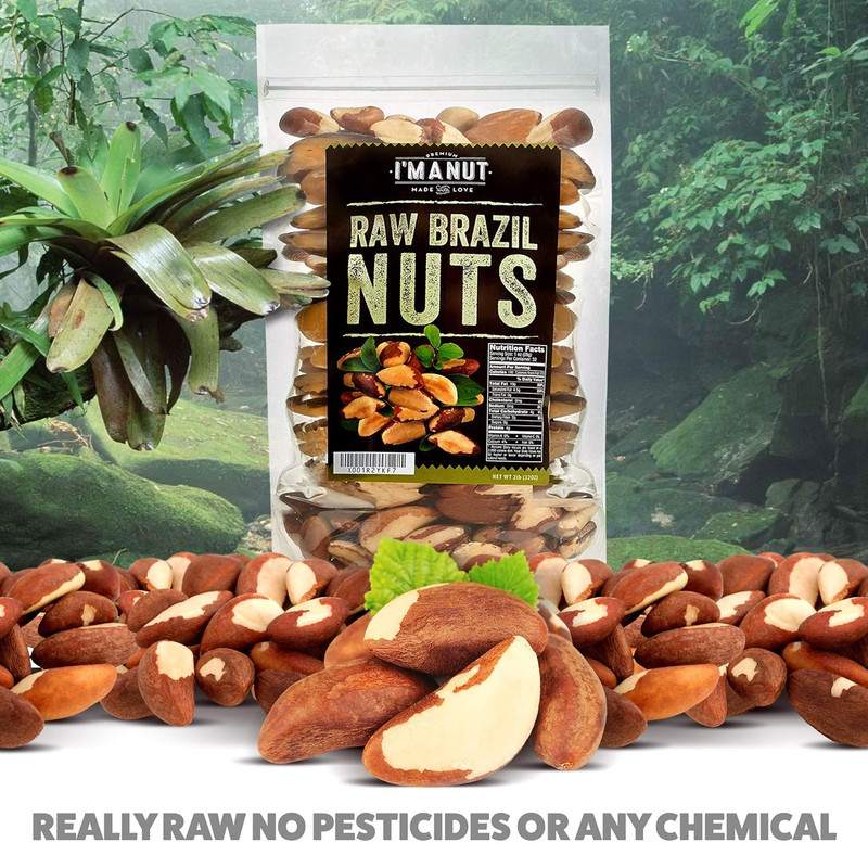 Premium Wild Harvested Raw Brazil Nuts, 1 Lb (16Oz) – High Selenium, Batch Teste gallery