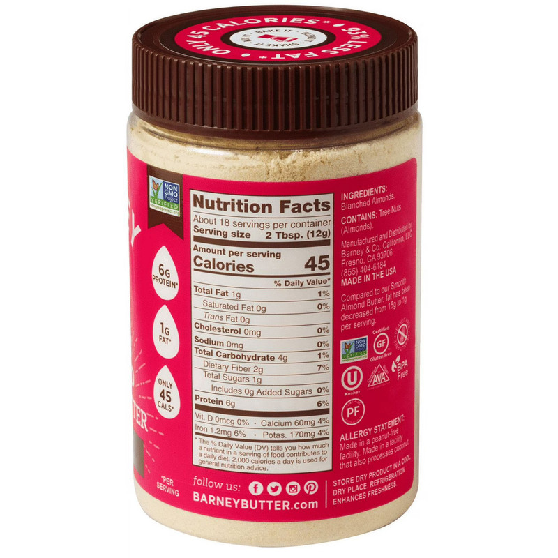 Barney Butter Unsweetened Powdered Almond Butter, 8oz gallery