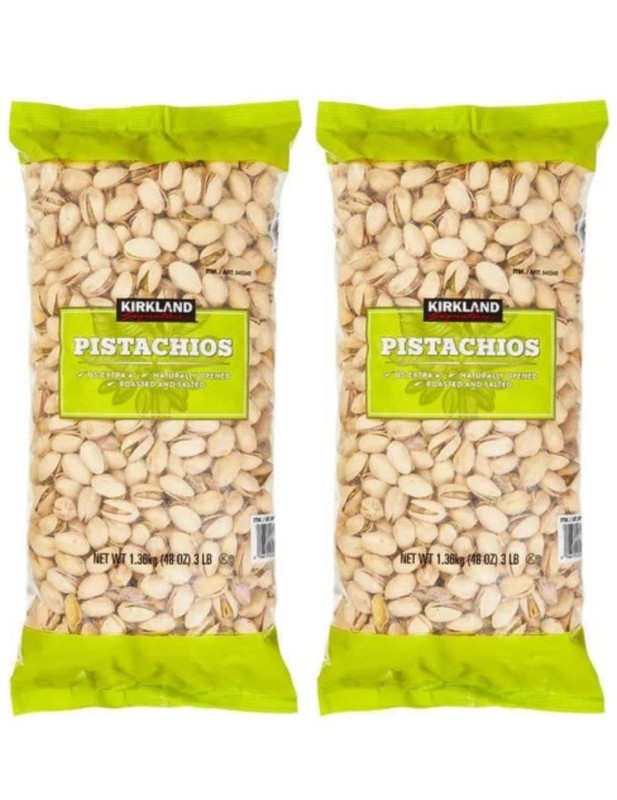 Kirkland Signature In-Shell Pistachios Roasted and Salted US 48oz (2 Pack)