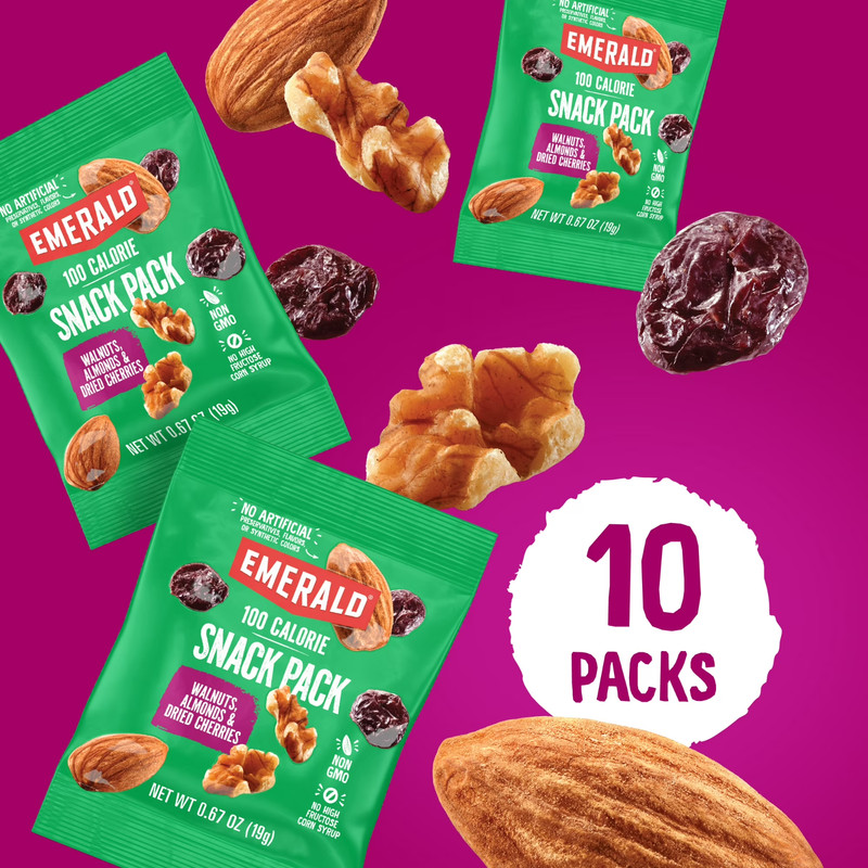 Emerald Nuts, Walnuts & Almonds with Dried Cherries, 100 Calorie Packs, 10 Ct, 6 gallery