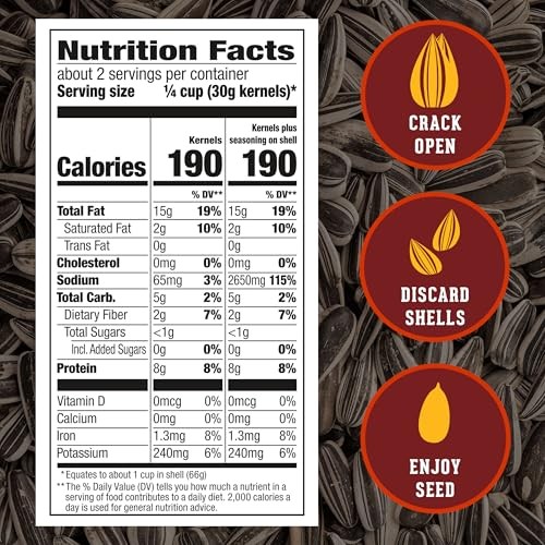 DAVID SEEDS Roasted and Salted Bar-B-Q Jumbo Sunflower Seeds, 5.25 oz, 12 Pack gallery