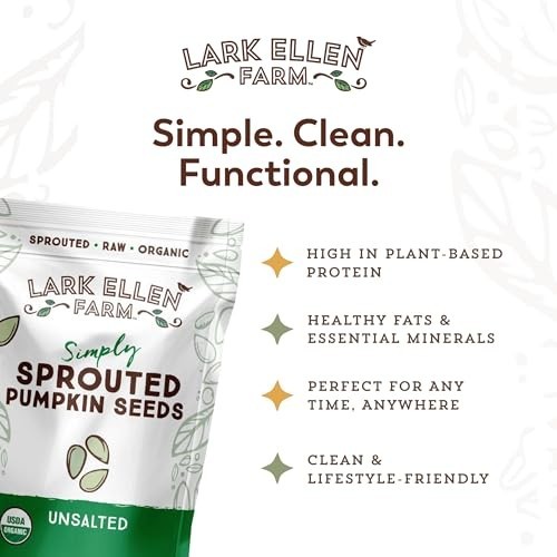 Lark Ellen Farm Organic Pumpkin Seeds Raw Unsalted 14 oz 3-Pack gallery