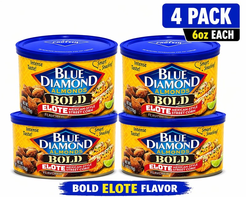 Blue Diamond Almonds Bold Elote Mexican Street Corn 6oz 4 Pack Fresh