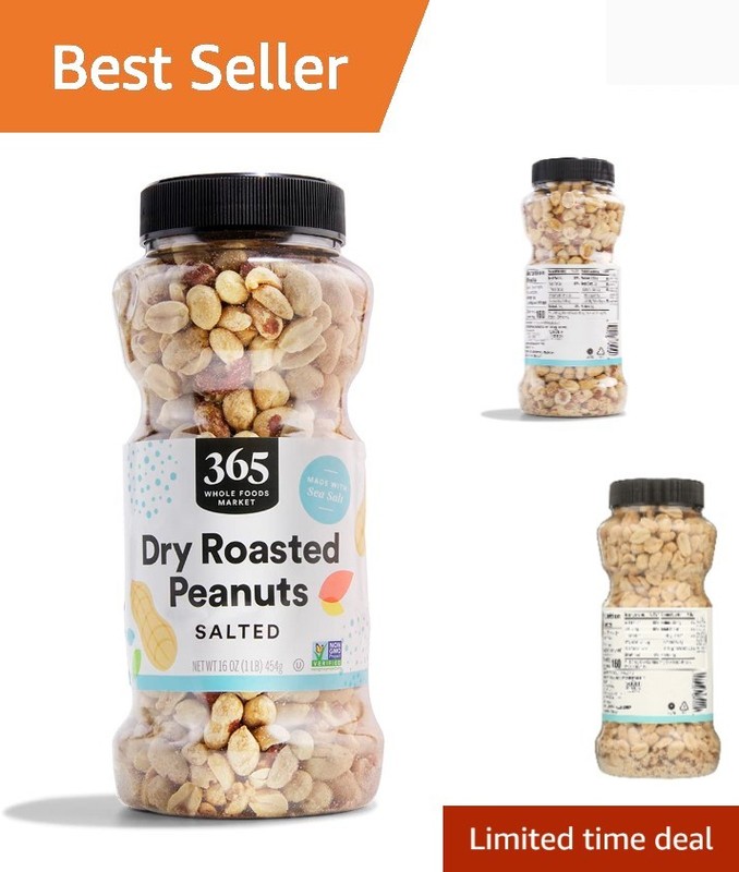 Dry Roasted and Salted Peanuts, 16 Ounce