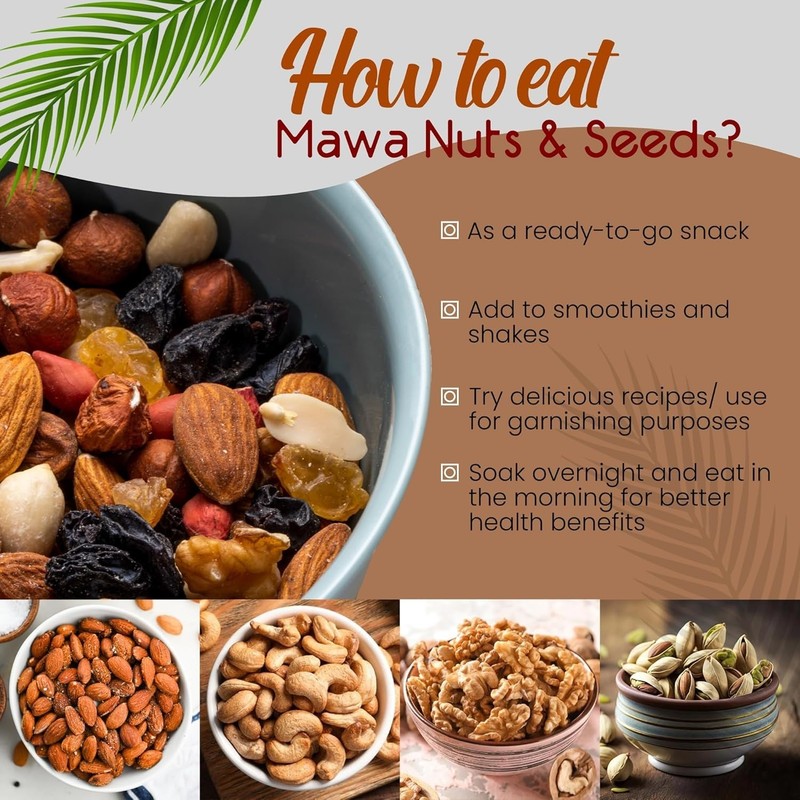 Mawa Dried Nuts 500g Premium Whole | All Natural gallery