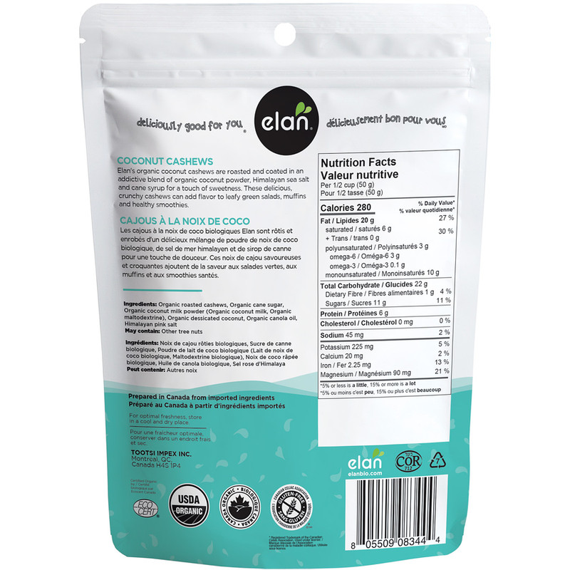 2-Pack Elan Coconut Cashews Organic gallery
