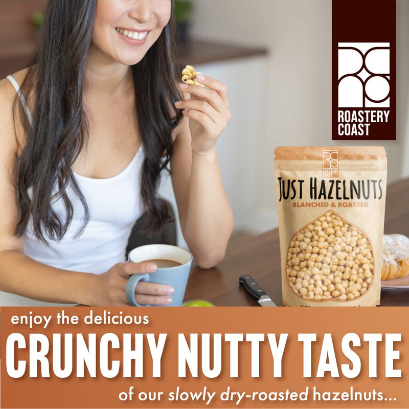 Dry Roasted Hazelnuts | 3 LB | Unsalted | Filberts | Blanched | No Skin | Kosher gallery