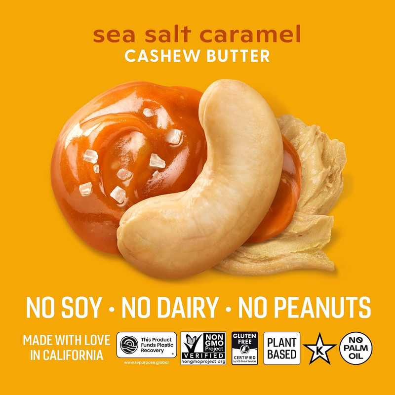 Dry Roasted Sea Salt Caramel Cashew 16Oz Nut Butter - Pure Creamy Nut Butter - D gallery
