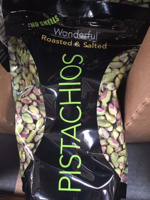 WONDERFUL SHELLED PISTACHIOS 1.5LB ROASTED SALTED NO SHELL FREE SHIPPING