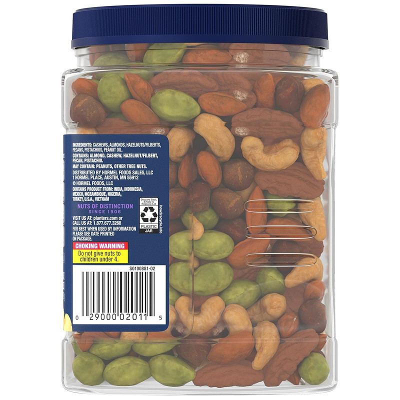 PLANTERS Premium Blend Roasted Mixed Nuts Unsalted Whole Nuts 34.5 oz. | & | gallery