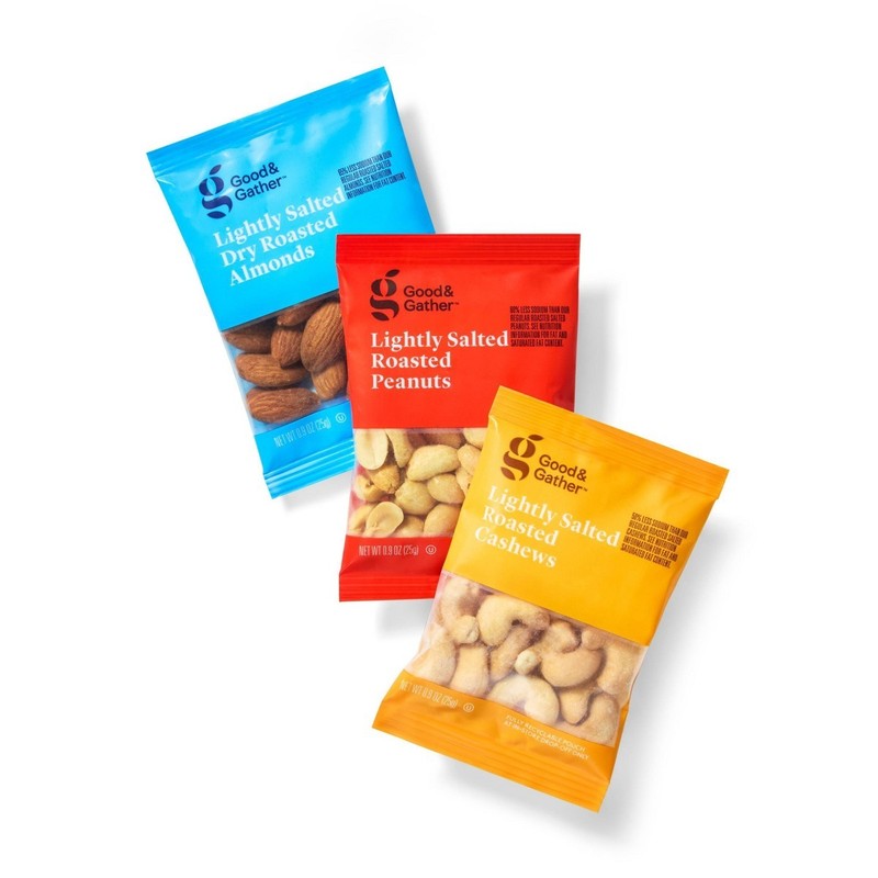 Almonds, Cashews and Peanuts Variety Pack - 21.6oz/24ct - Good & Gather gallery