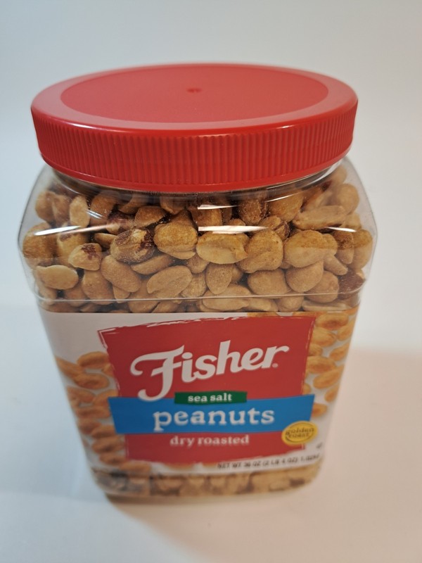 Fisher Snack Sea Salt Dry Roasted Peanuts, 36 Ounces, No Artificial Colors gallery
