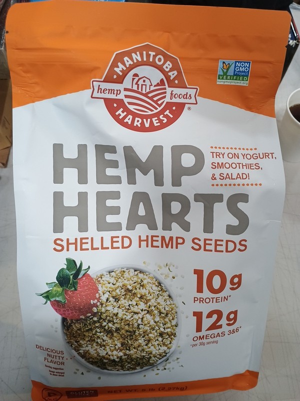 Manitoba Harvest Hemp Hearts, Shelled Hemp Seeds – 5lbs – 10g Plant Protein03/27